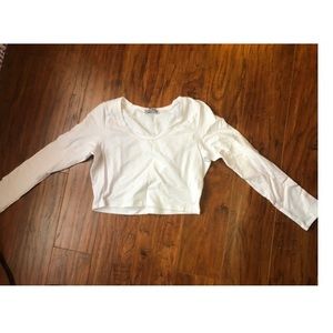 White crop top size L NWOT